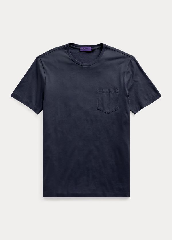 Ralph Lauren Relaxed Fit Pocket T Shirt Herre Danmark (XTUPC6150)